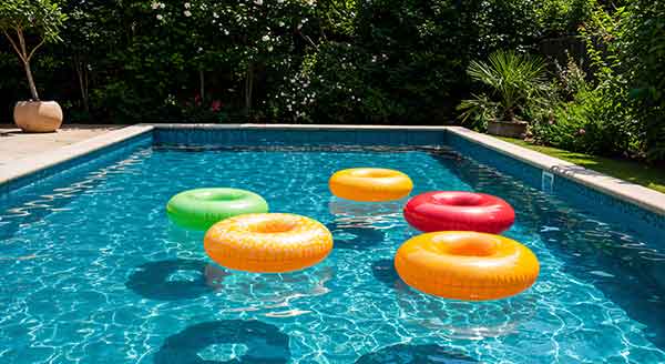 Piscine enterrée en kit avec volet roulant dans les Landes